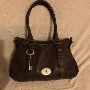 VINTAGE FOSSIL MADDOX SATCHEL (WITH LONG STRAP)